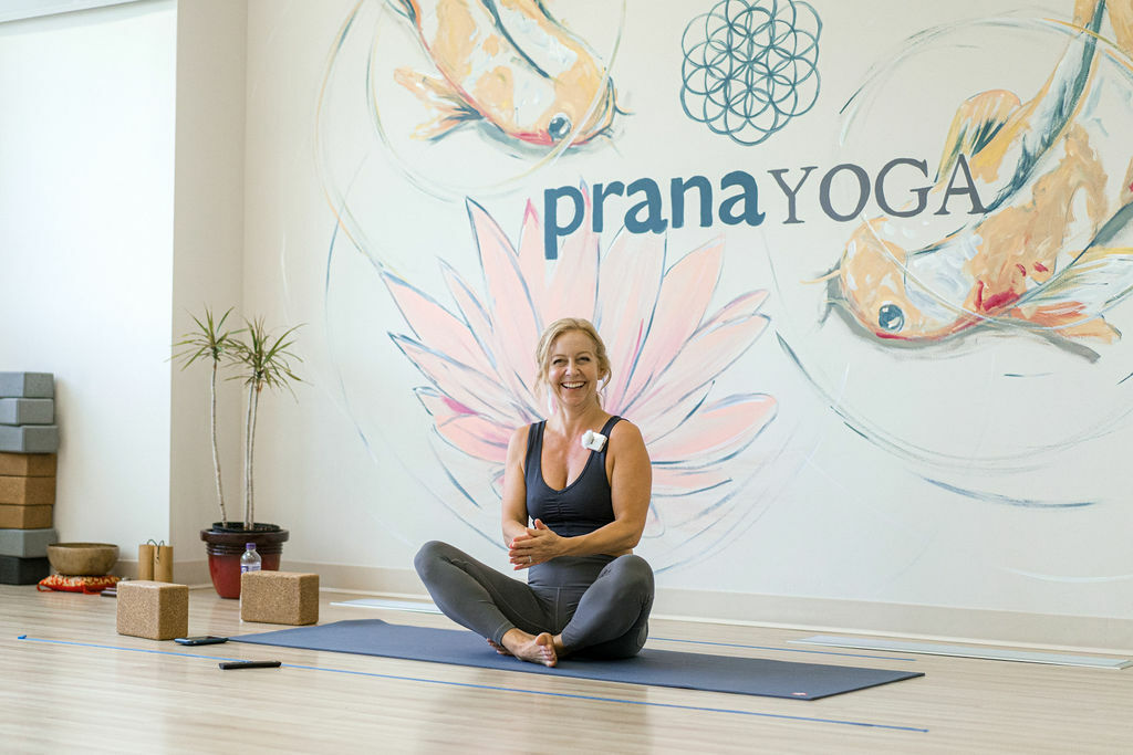 Reading in stillness during a PranaYoga session